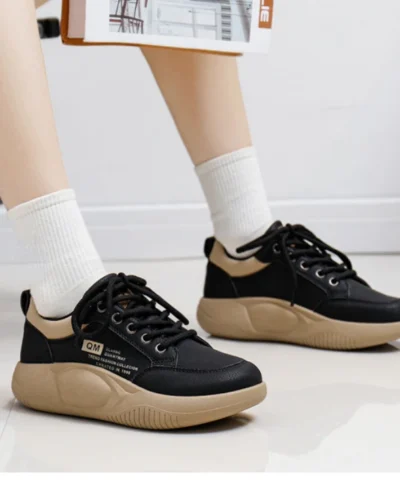 2025 nouvelles chaussures tendance de style coréen, chaussures décontractées polyvalentes à semelles épaisses