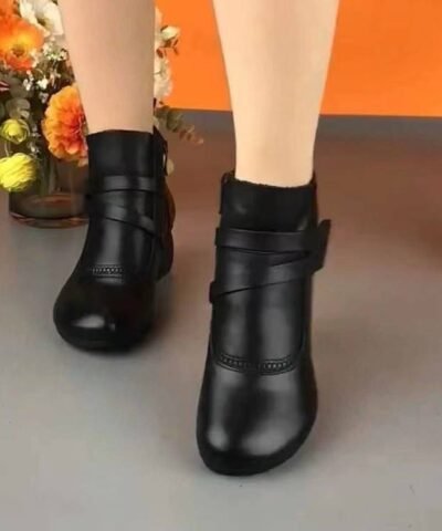 bottes en cuir vintage pour femmes