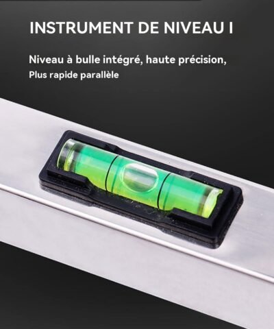 Outil de nivellement de sol manuel en métal, conception de roue réglable